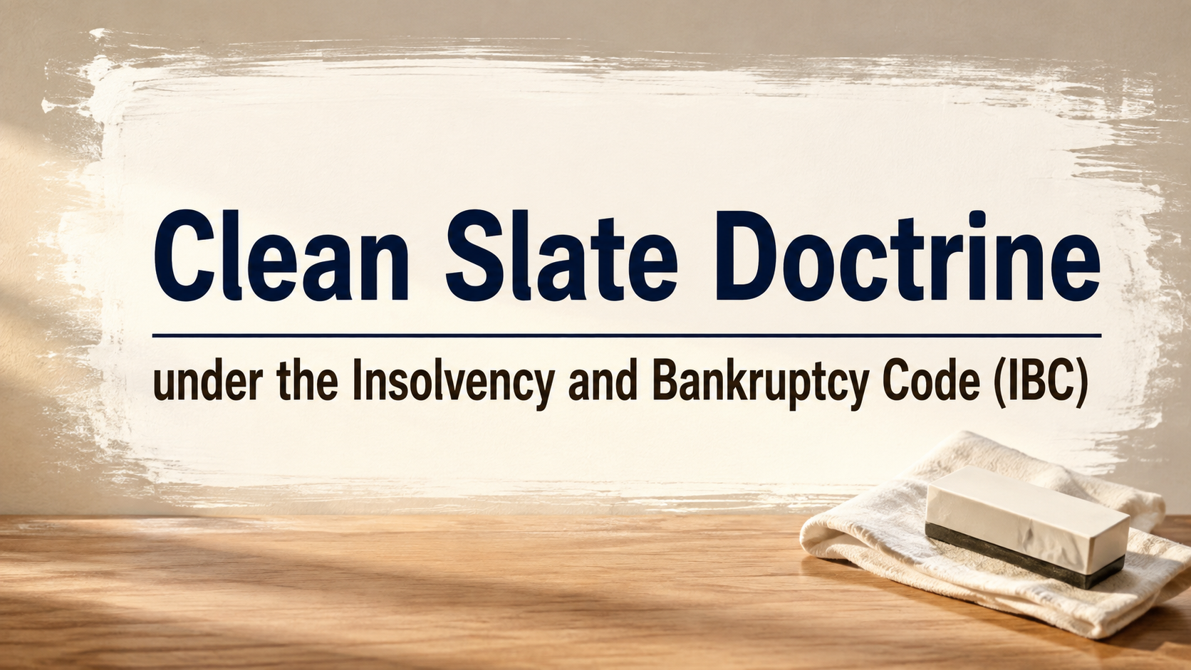 CLEAN SLATE DOCTRINE UNDER INSOLVENCY AND BANKRUPTCY CODE (IBC)