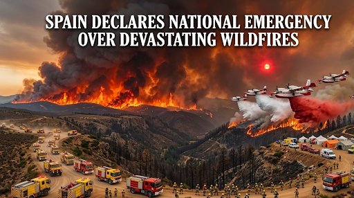 SPAIN WILDFIRE EMERGENCY: CAUSES, IMPACTS, AND LESSONS FOR INDIA