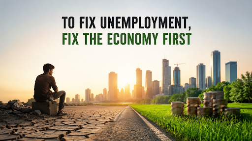 ECONOMIC GROWTH SOLVES UNEMPLOYMENT