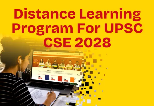 Distance Learning Programme for  Online UPSC Coaching