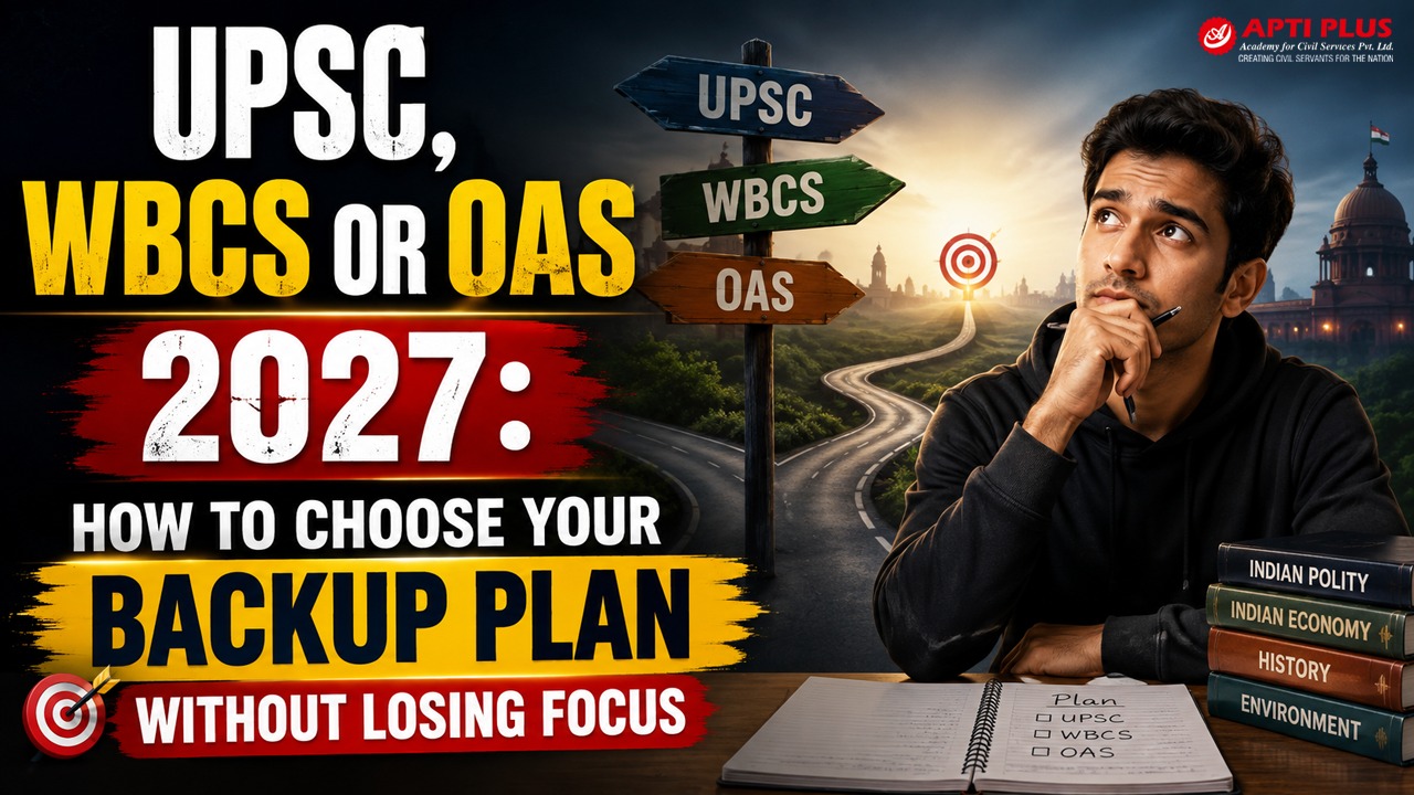 UPSC, WBCS OR OAS 2027: HOW TO CHOOSE YOUR BACKUP PLAN WITHOUT LOSING FOCUS