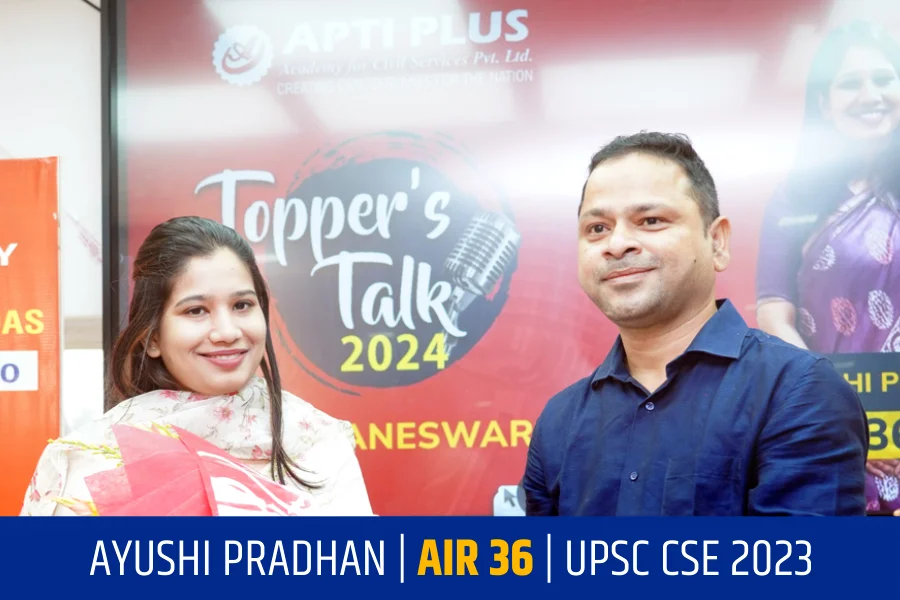 UPSC CSE 2023 TOPPER Ayushi pradhan AIR 36