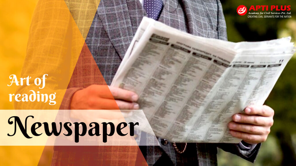 art of reading newspaper