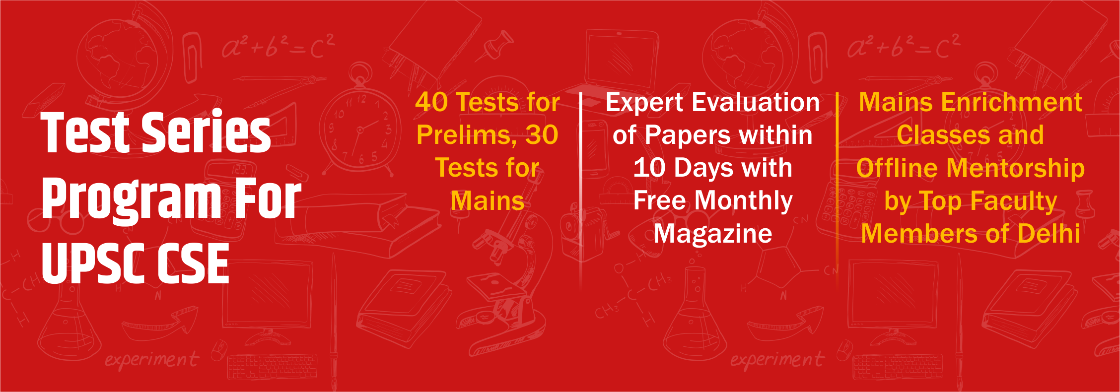 course page sectional heading banners upsc test series