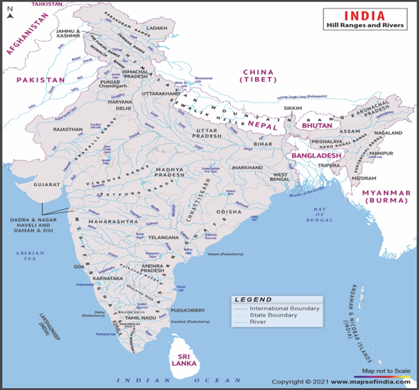 Indian Mountain Ranges 