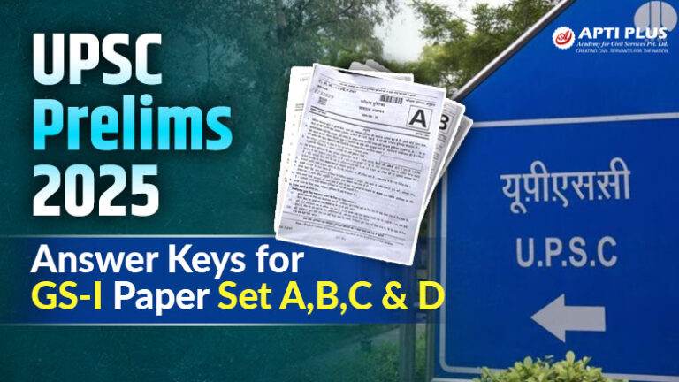 UPSC Prelims 2025 Answer Keys for GS I Blog Banner