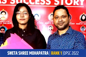 swetashree mohapatra rank 1 opsc 2022