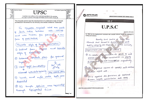 Answer Writing Practice for UPSC Mains