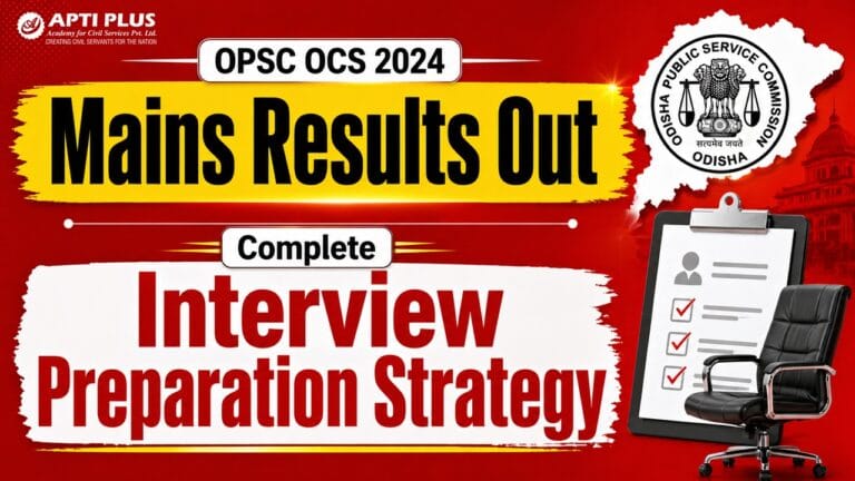 OPSC OAS 2024 MAINS RESULTS OUT