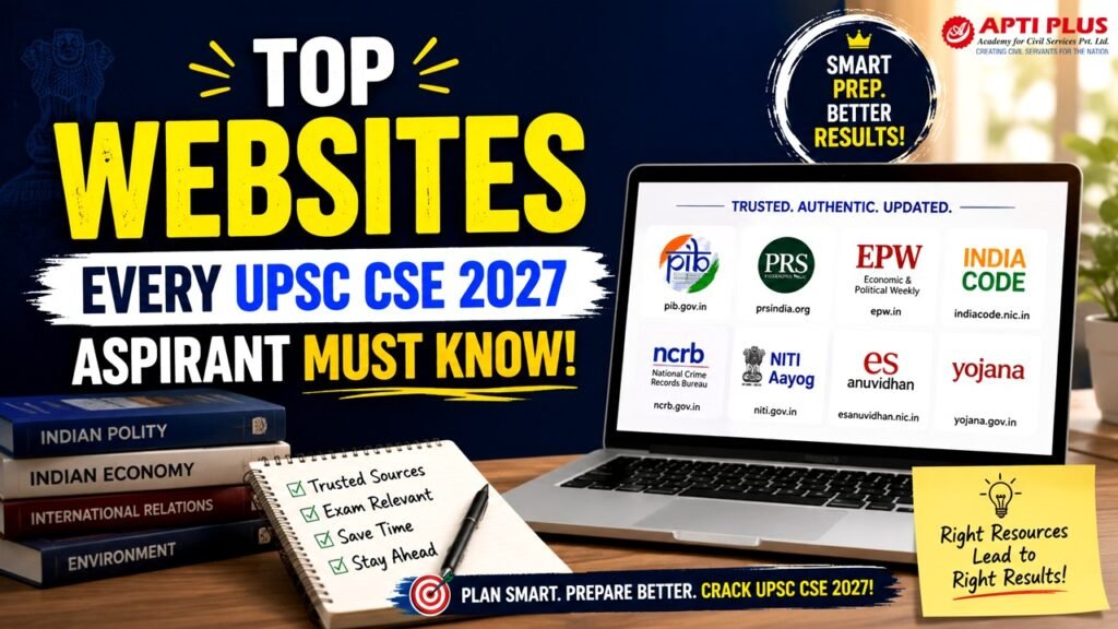 Best Recommended Websites for UPSC CSE 2027 Preparation