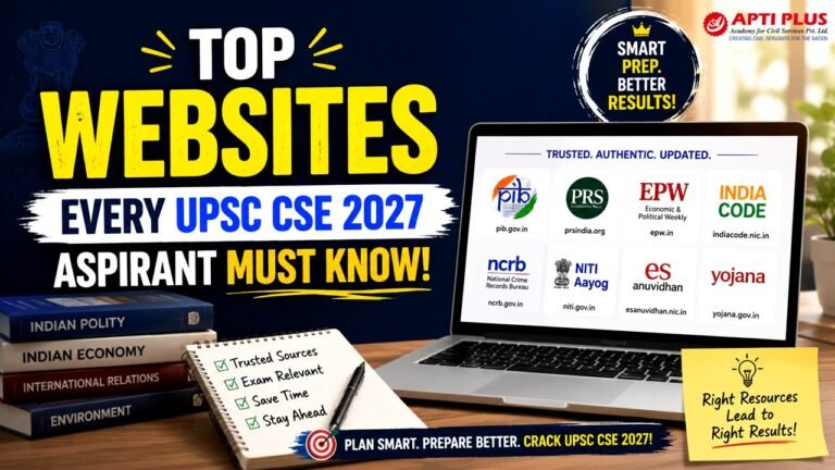 Best Recommended Websites for UPSC CSE 2027 Preparation